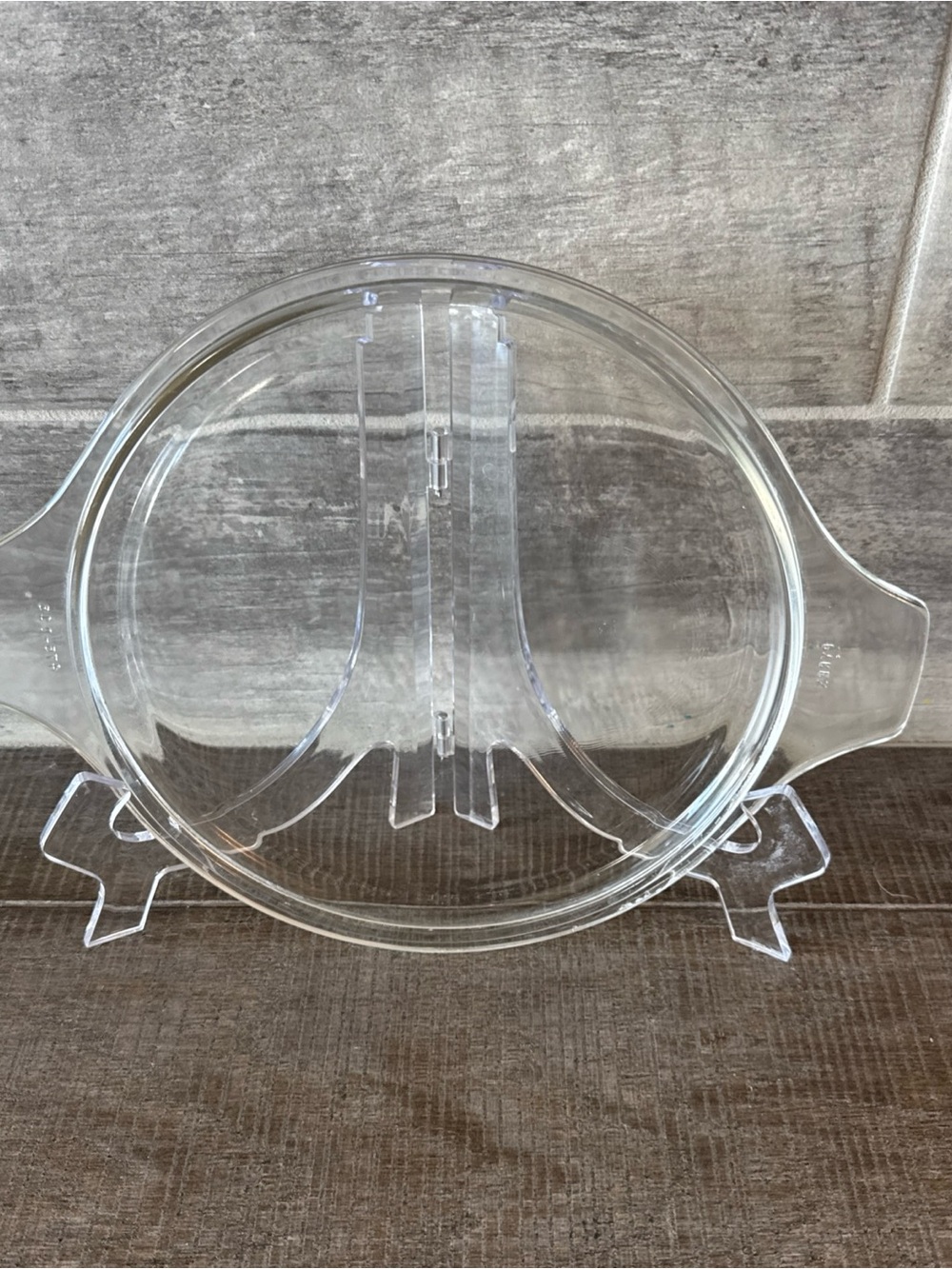 Pyrex 475-C Clear Glass Lid with Tabs replacement Lid 8” Diameter